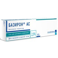 Базирон АС, гель д/наружн. прим. 2.5% 40 г №1