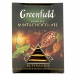 Чай черный, Greenfield (Гринфилд) 1.8 г 20 шт Минт энд Шоколад пирамидки